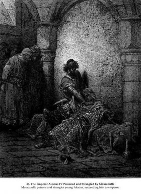 L\'imperatore Alessio IV avvelenato e strangolato da Mourzoufle