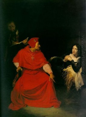 Joan d\'arc being interrogated