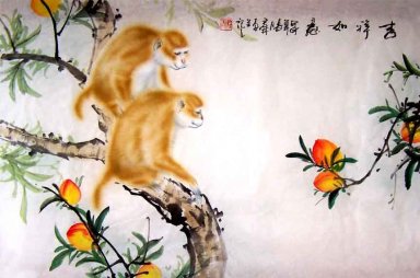 Monkey - Peinture chinoise