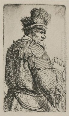Ein alter Mann gesehen From Behind 1631
