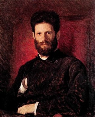 Porträt des Bildhauers Mark Matveevitch Antokolsky 1876