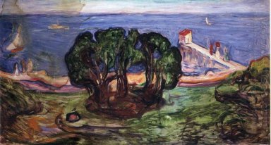 Les arbres sur la rive 1904