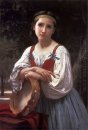 Zigeunermeisje Met Een Baskische Drum 1867