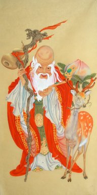 Panjang Umur - Lukisan Cina