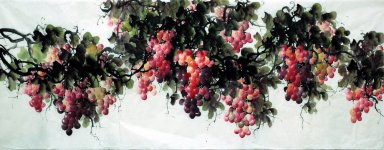 Uvas - Pintura Chinesa