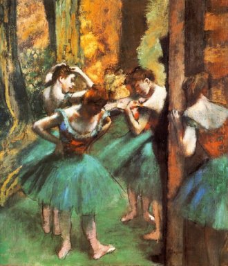 dansare rosa och grönt 1890