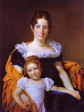 Retrato do condessa Vilain Xiiii e de sua filha 1816