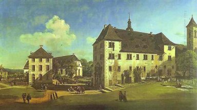 Innenhof der Burg Königstein auf der K? Vom Süden 1756