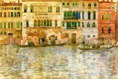 Venetianska palats vid Canal Grande 1899