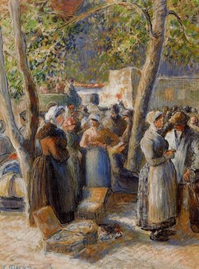 le marché à Gisors 1887