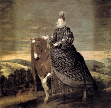 Reine Marguerite à cheval 1634-1635