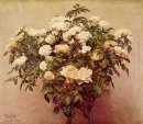 Rosiers roses blanches 1875