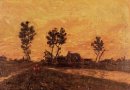 Пейзаж на закате 1885