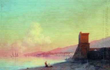 Lever de soleil dans Feodosia 1852