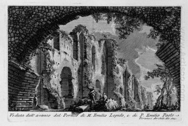 Le romaines T 1 Plate Xx portique de Marcus Aemilius Le