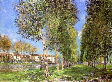 La corsia di pioppi a Moret sur Loing 1888