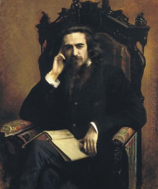 Portarait Van Filosoof Vladimir Solovjov 1885