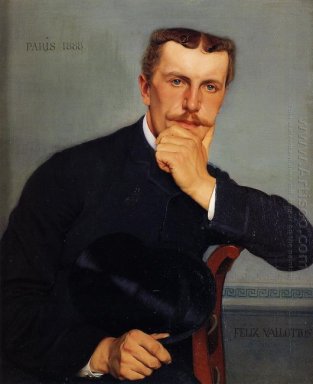 Portret van de kunstenaar S Broer Met Hat 1888