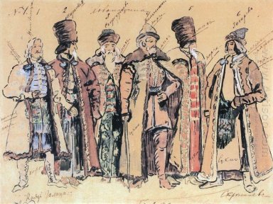 Prince Golitsyn Et les boyards 1910