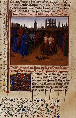 Verurteilung und Bestrafung Anhänger von Amaury de Chartres 1460