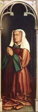 Isabella Painel Borluut do altar Ghent 1432