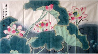 Lotus - peinture chinoise