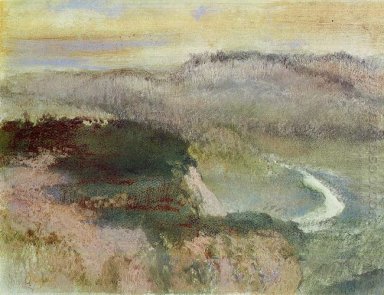 Landschap met heuvels 1890