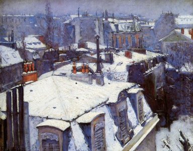 View Of Roofs Snow Effect Or Roofs Under Snow 1878