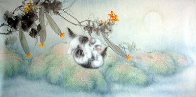 Cat - Peinture chinoise