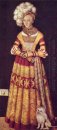 Portret van Hertogin Katharina Von Mecklenburg 1514