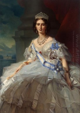 Retrato de princesa Tatiana Alexanrovna Yusupova 1858