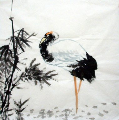 Crane - pintura china