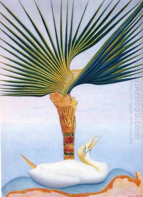 Palm Tree och fågel