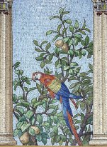 Mosaic - Eetzaal kamer van de Sainte-Barbe bibliotheek, Parijs