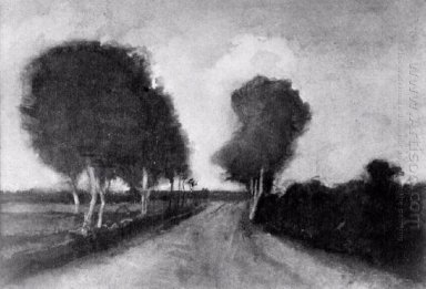 Country Lane Con Alberi 1882