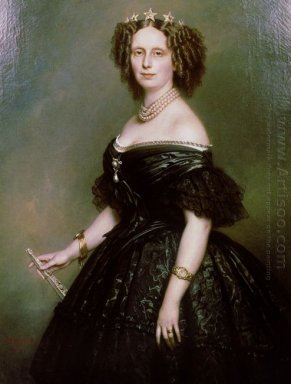 Retrato de la reina Sophie De Holanda Born Sophie De W Rttembe