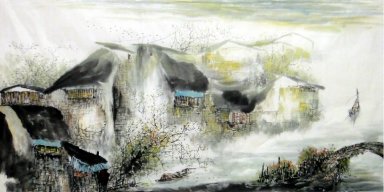 Old Town - Chinese Painting