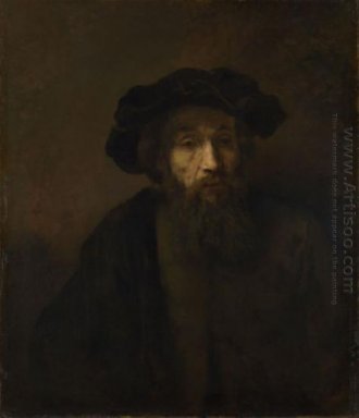 Un uomo barbuto con un Cap 1657