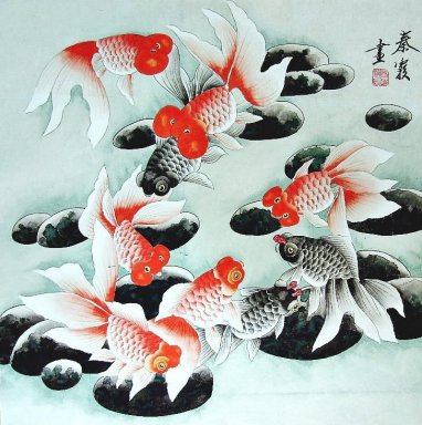 Рыба - китайской живописи