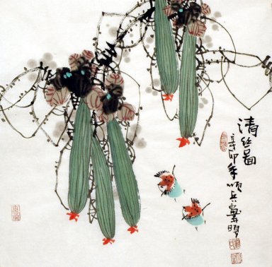 Loofah - Lukisan Cina