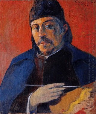 auto-retrato com paleta de 1894