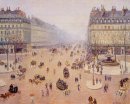 Avenue de l opera place du thretre francais misty weer 1898!