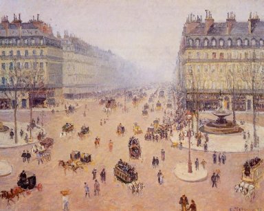 avenue de l opera place du thretre francais brumoso clima 1898