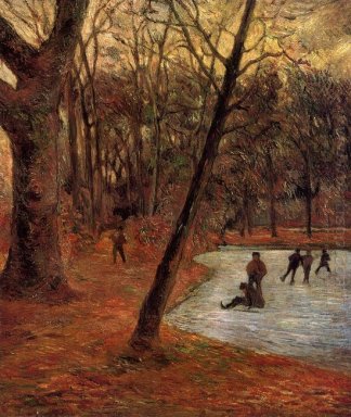 patineurs dans Fredericksberg parc 1884