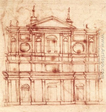  Проект фасада Сан-Лоренцо, Флоренция в. 1517