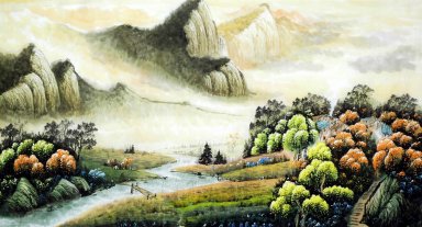 Montaña y agua - la pintura china