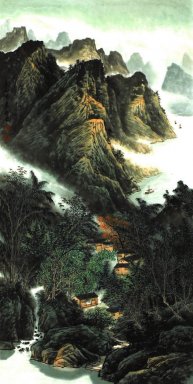 Горы и вода - китайской живописи