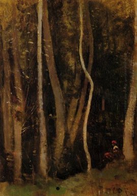 Figure In A Forest