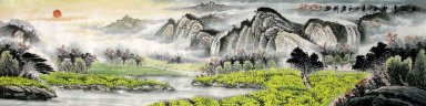 Montagnes et l\'eau - peinture chinoise