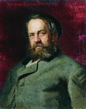 Портрет TP Чаплыгина двоюродный брат Ильи Репина 1877